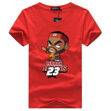 LeBron James - White T-Shirt Cartoon