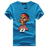 LeBron James - White T-Shirt Cartoon