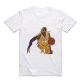 Michael Jordan - White T-Shirt Cartoon