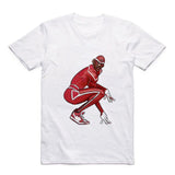 Michael Jordan - White T-Shirt Cartoon