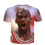 Michael Jordan - White T-Shirt 3D DUNK!