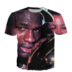 Michael Jordan - White T-Shirt 3D DUNK!